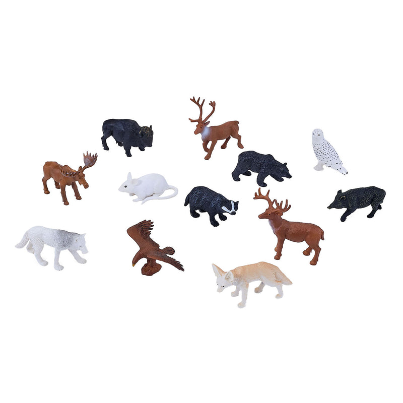 Load image into Gallery viewer, Mojo wildlife mini bosdieren speelset, 12dlg. - 380054
