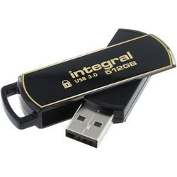 Usb-stick integral 512 gb usb type-a goud, zwart
