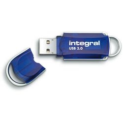 Usb-stick integral 256 gb usb type-a blauw, zilver