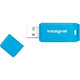 Usb-stick integral 64 gb usb type-a blauw, geel, roze