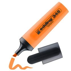 Tekstmarker edding 345 oranje permanent navulbaar
