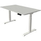 Zit-sta-bureau kerkmann move 1 stable grijs, wit 1270 mm x 1400 mm