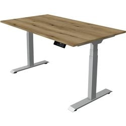Zit-sta-bureau kerkmann move 1 stable bruin, zilver 1270 mm x 1400 mm