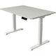 Zit-sta-bureau kerkmann move 1 stable grijs, wit 1270 mm x 1200 mm