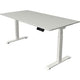 Zit-sta-bureau kerkmann move 1 stable grijs, wit 1270 mm x 1600 mm