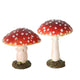 Boltze home paddenstoel rood wit polyresin h9cm