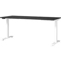 Zit-sta-bureau germania 7909-569be grafiet, wit t-voet