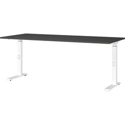 Zit-sta-bureau germania 7912-569uk grafiet, wit c-voet
