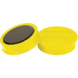 Whiteboard-magneten nobo 1915316 geel magnetisch