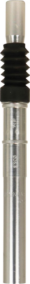 Dresco zadelpen 300x25,4x26,8mm aluminium zilver