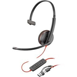 Headset hp 3210 zwart poly blackwire
