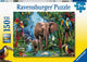 Ravensburger puzzel olifanten in de jungle 150 stukjes