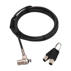 Kabelslot dicota d31831 2 m zilver, zwart