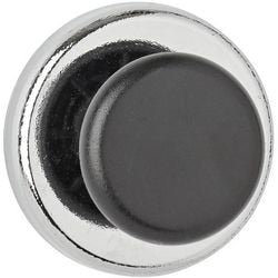 Maul magneet rond 1 stuk 5 kg staal ferriet met haken ø 3.6 x 2.4 cm zilver