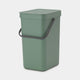 Brabantia sort go afvalbak 12l groen