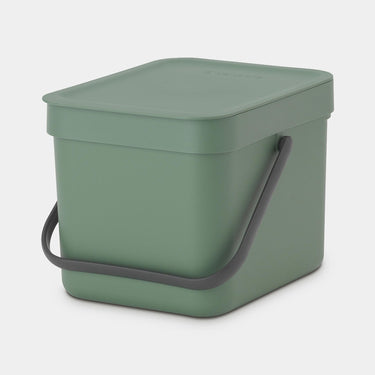 Brabantia sort go afvalbak 6l groen