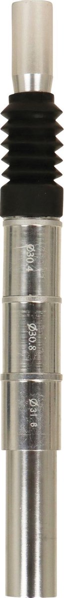 Dresco zadelpen 300x27,2x31,6mm aluminium zilver
