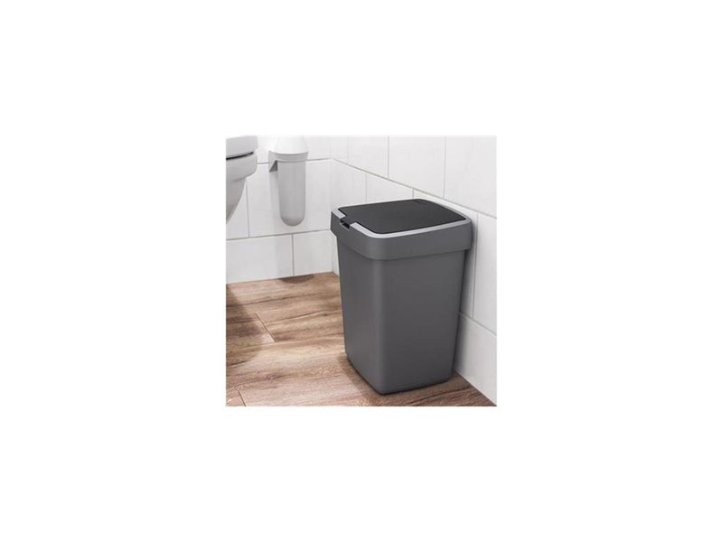 Load image into Gallery viewer, Sunware delta afvalbak 10lt grijs zwart
