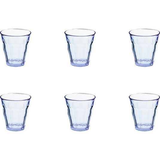 Duralex glas picardie blauw 200ml 6stks