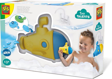 Ses tiny talents – onderzeeër met kleurspoor in badwater
