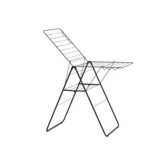Brabantia hangon droogrek 20m - inklapbaar wasrek - matt black