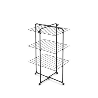 Afbeelding laden in galerijviewer, Brabantia hangon droogtoren - 23 m - inklapbaar wasrek - matt black
