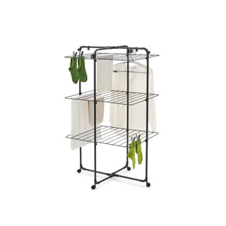 Brabantia hangon droogtoren - 23 m - inklapbaar wasrek - matt black