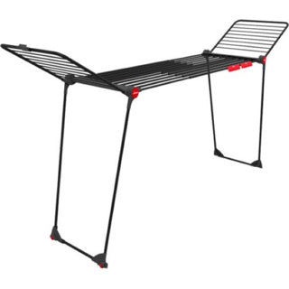 Vileda infinity flex ultimate droogrek (black edition) - tafel droogrek - 30 m drooglengte - telescopisch uittrekbaar centraal plateau - hoge vleugels