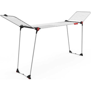 Vileda infinity flex droogrek - tafel droogrek - 30 m drooglengte - telescopisch uittrekbaar centraal plateau - hoge vleugels