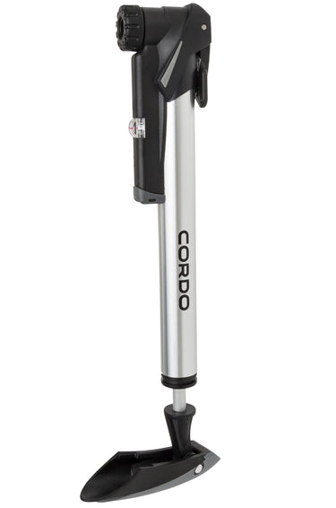Dunlop cordo double action x-tra handpomp 8bar - zilver zwart