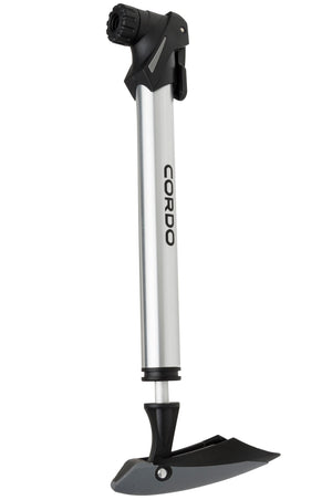 Cordo double action hand pump 8bar - silver black