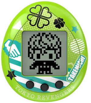 Banpresto tokyo revengers tamagotchi stand takemichi + knuffel mij figuur goud
