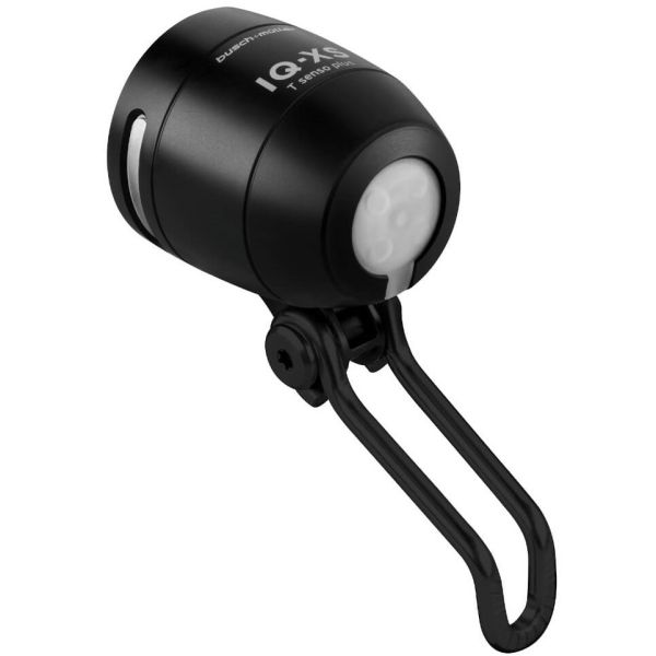 Load image into Gallery viewer, Koplamp Busch und Müller Lumotec IQ-XS T Senso voor naafdynamo - 70 Lux - zwart
