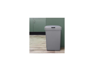 Sunware delta prullenbak 50 liter klepdeksel grijs kunststof 39,7x34,5x56,4cm