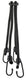 Cordo carrier straps eurospin 10mm black