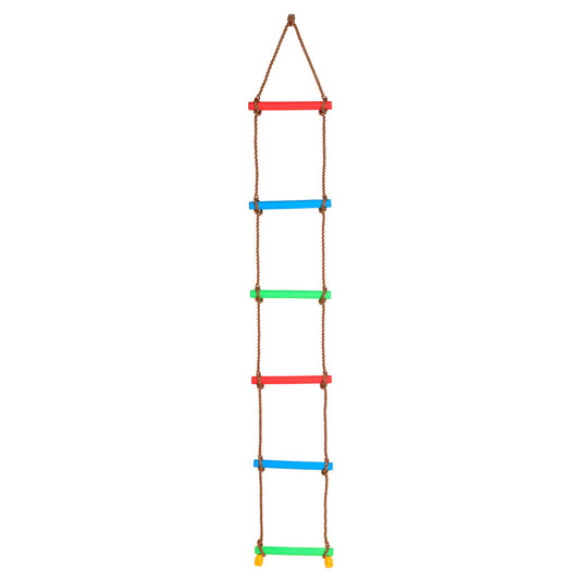 Touwladder met 6 treden, 2mtr.