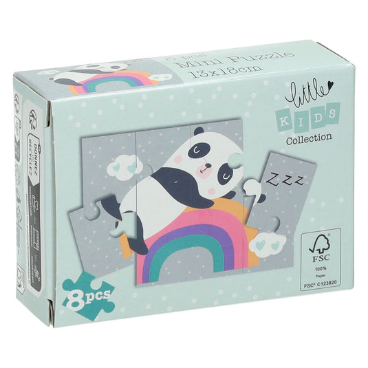 Mini puzzel dieren, 8st.
