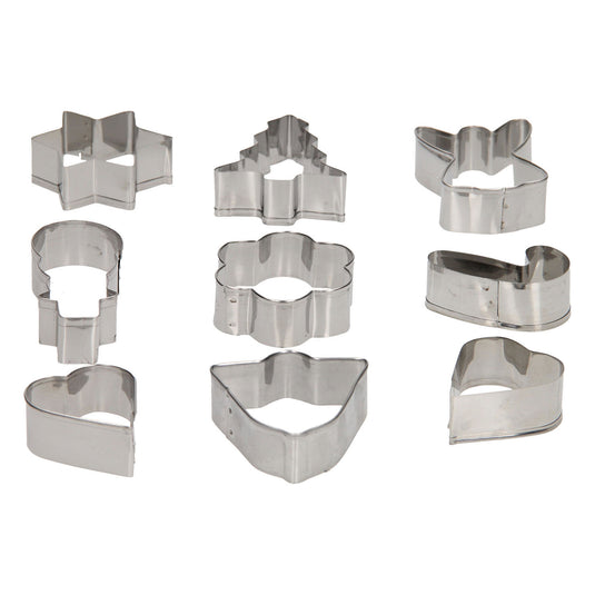 Uitsteekvormen set kerst, 10st.