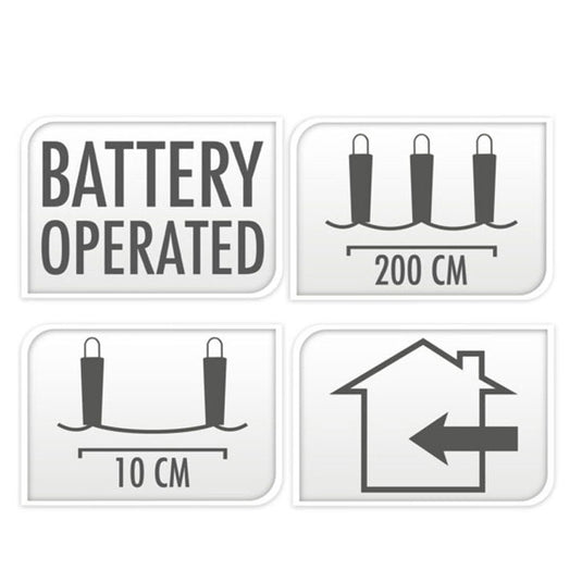 Led verlichting wit, 20 lampjes