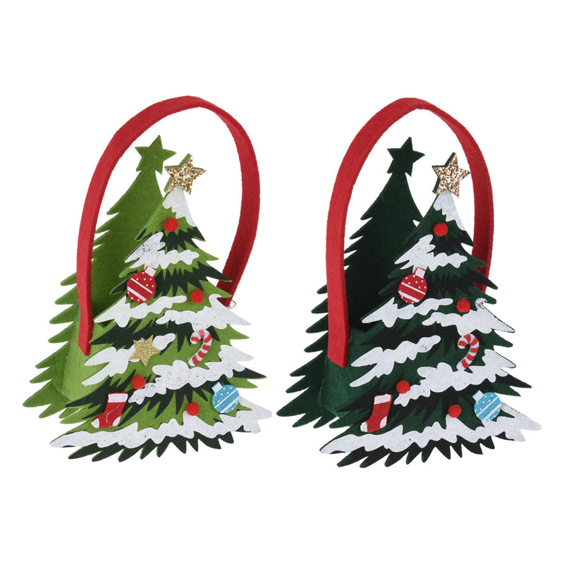 Load image into Gallery viewer, Vilten tasje kerstboom
