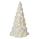 Porseleinen kerstboom met led , set van 6 stuks