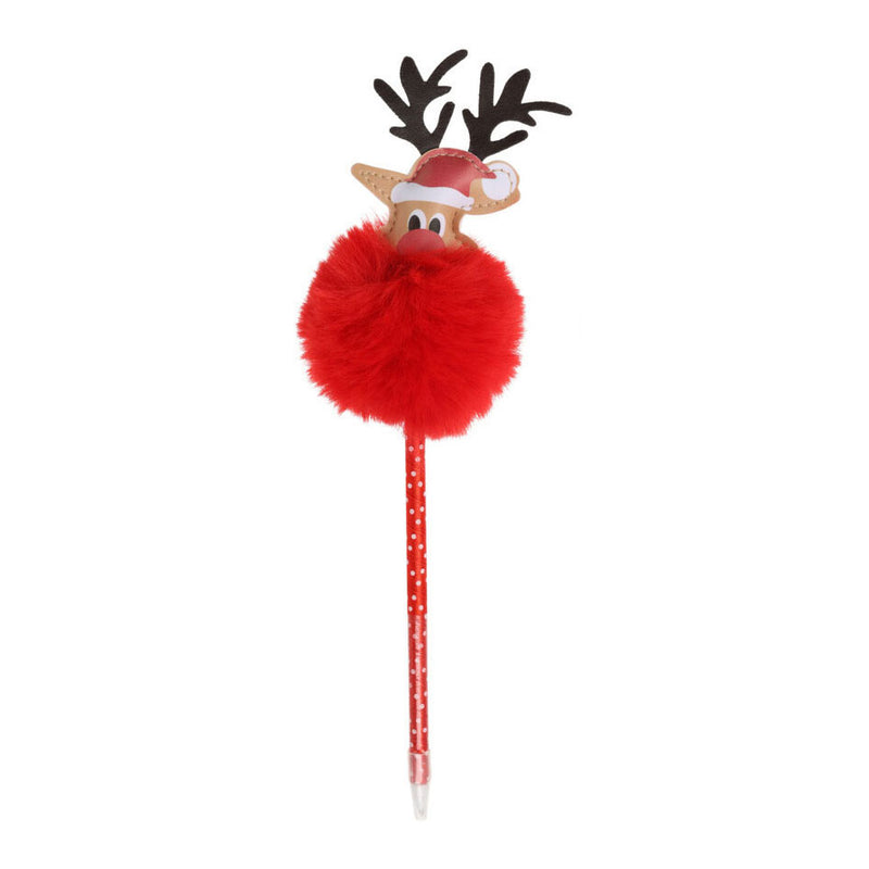 Load image into Gallery viewer, Balpen Kerst met Pompom, 25cm
