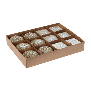 Doosje 7x4cm goud, set van 12