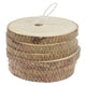 Onderzetters boomschors hout 11cm, 6st.
