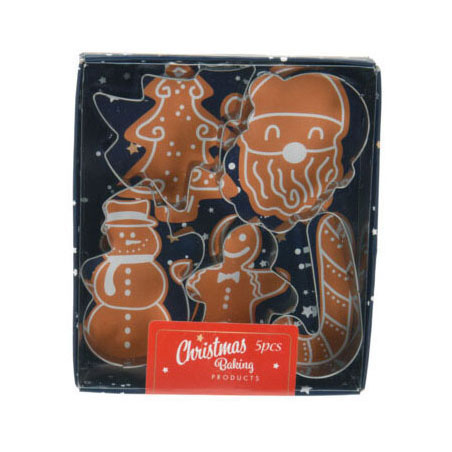 Load image into Gallery viewer, Uitsteekvormset Kerst RVS, 5dlg.
