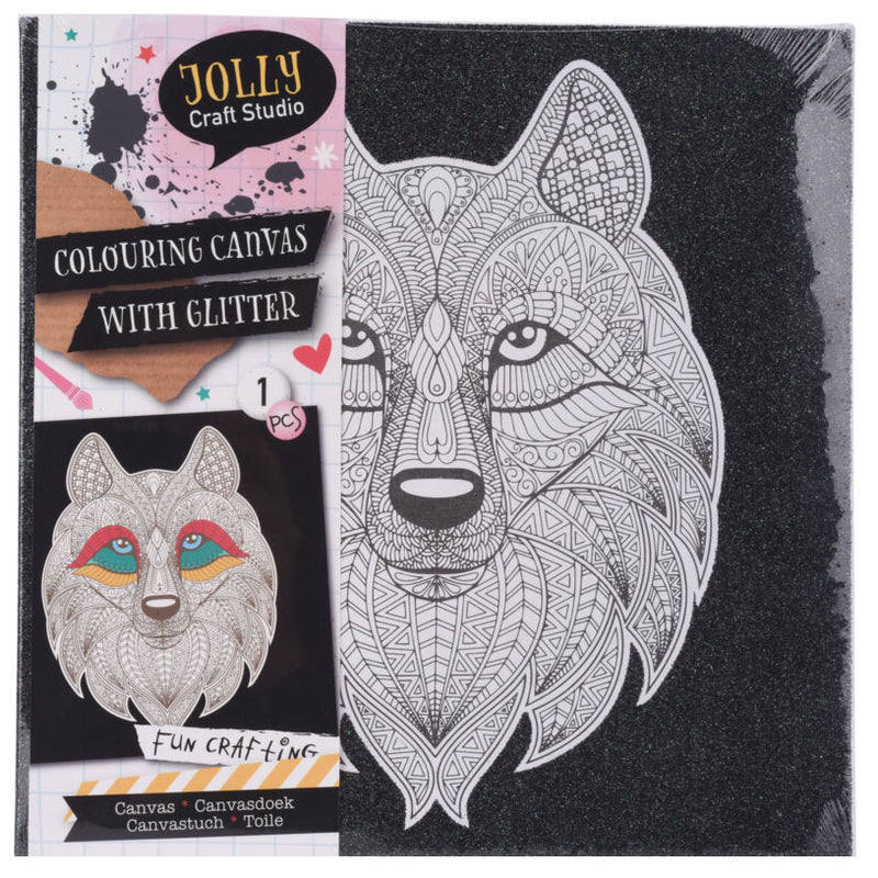Load image into Gallery viewer, Canvas Glitter met Print
