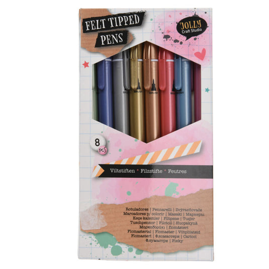 Viltstiften metallic, 8st.