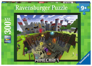 Ravensburger puzzel minecraft cutaway - legpuzzel - 300 xxl stukjes