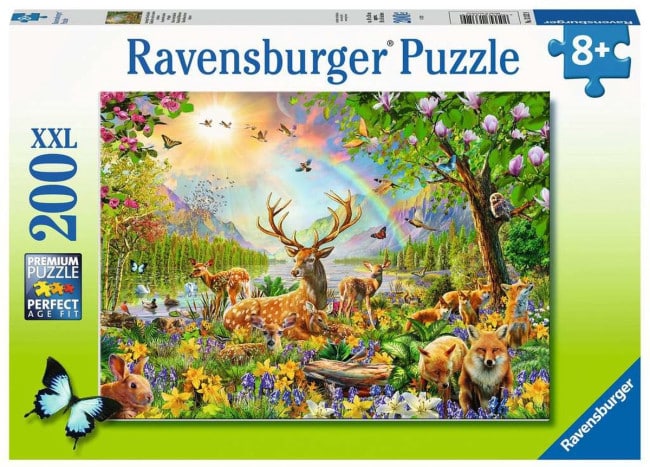 ギャラリービューアに画像をロードする, Ravensburger puzzel mooie hertenfamilie, 200st. xxl
