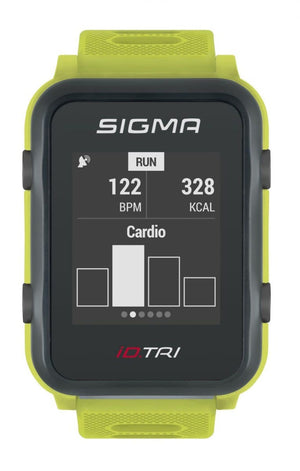 Sigma id.tri neon green basic zs harts gps acti ant+ ble + sensorset